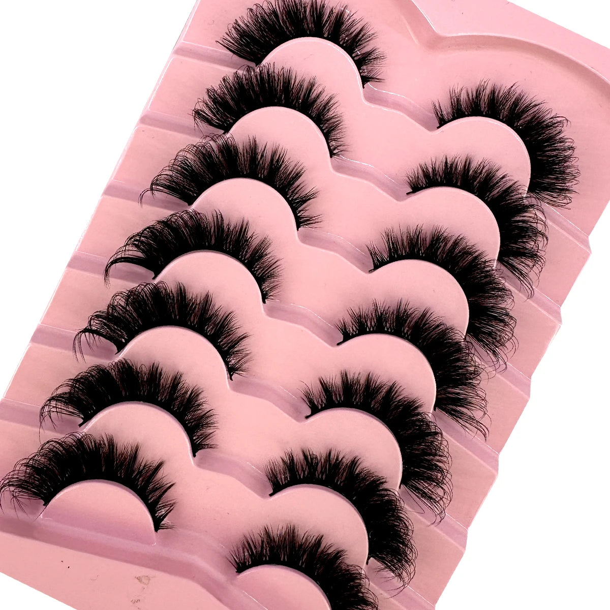 7pairs Classic 3D Volume Lashes Cat Eye