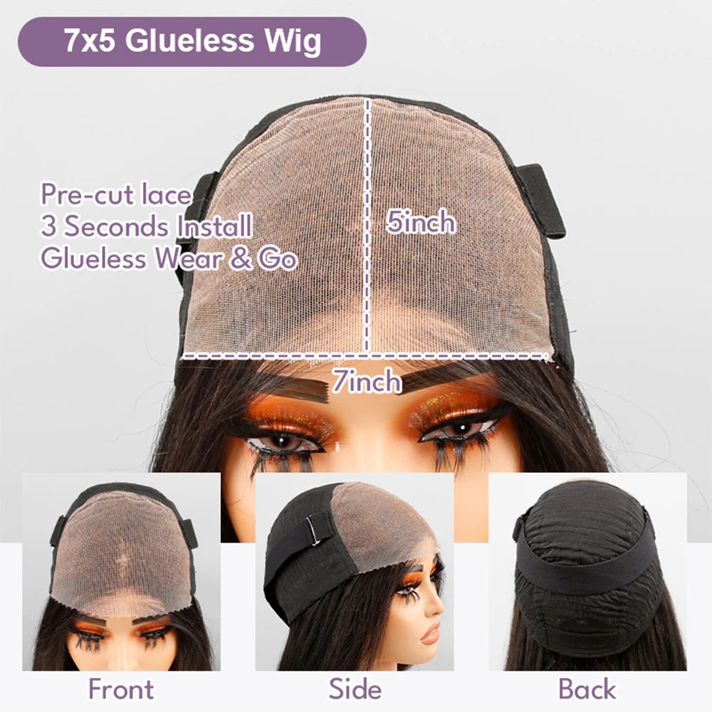 Glueless wig Frontal Wigs For Women Pre Plucked