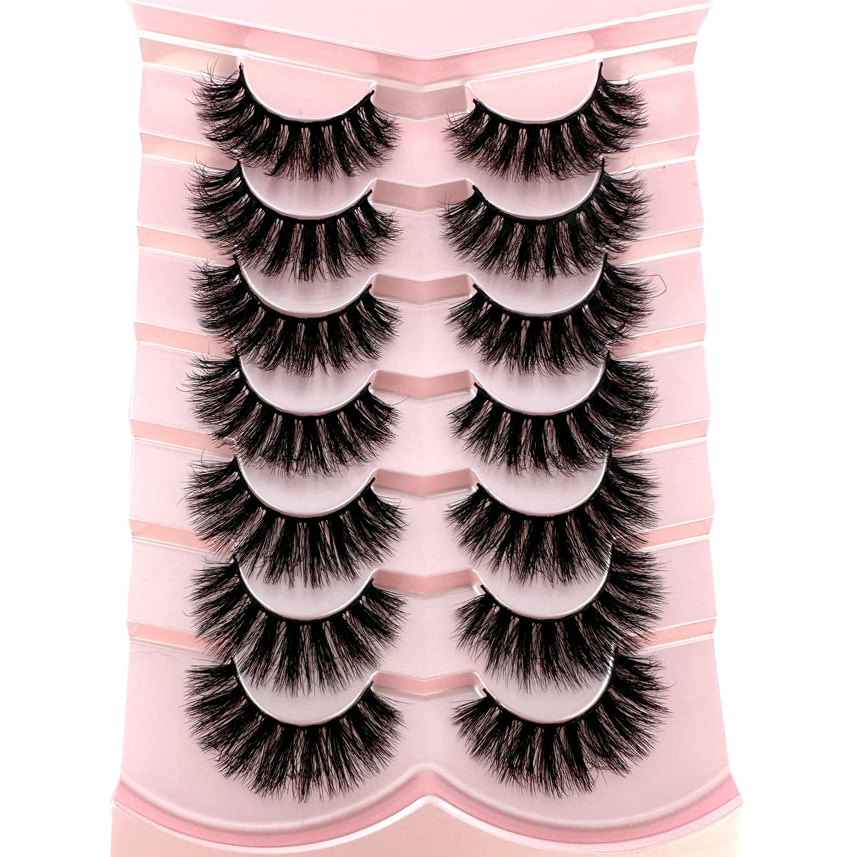 7pairs Classic 3D Volume Lashes Cat Eye