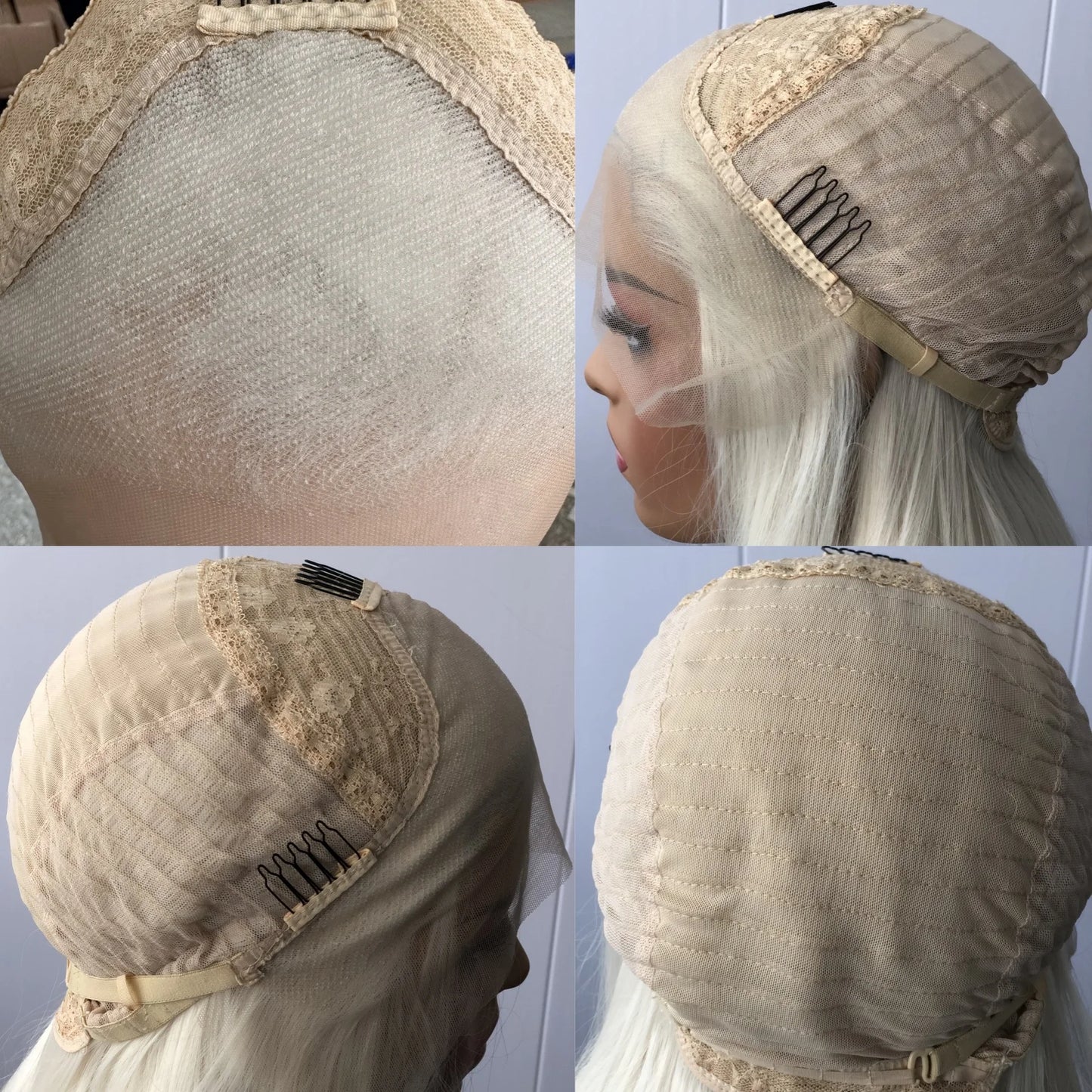 613 Blonde with Brown Ombre Wig Synthetic Lace Front Wig Long Straight Body Wave Frontal Gradient Colored Wigs for Women
