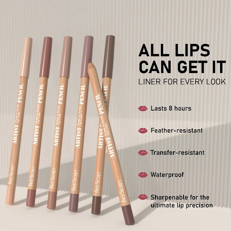6pcs Lip Liner Pencil Set