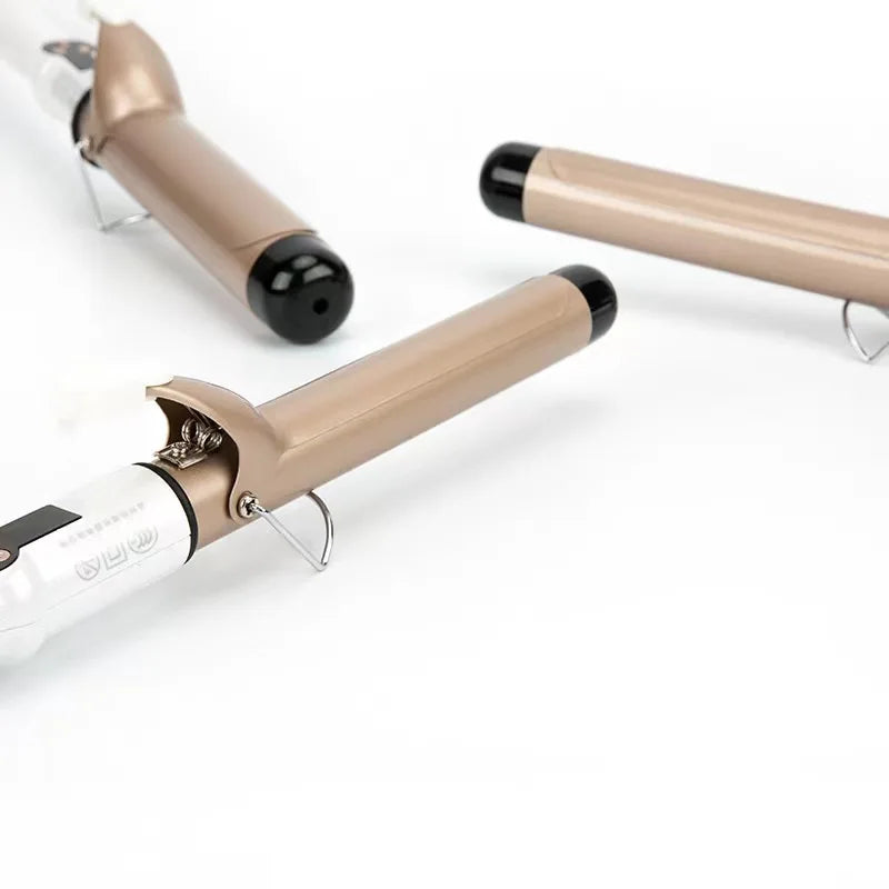 Electric Hair Curler Long Curling Tong Wand 9-38mm LCD Screen