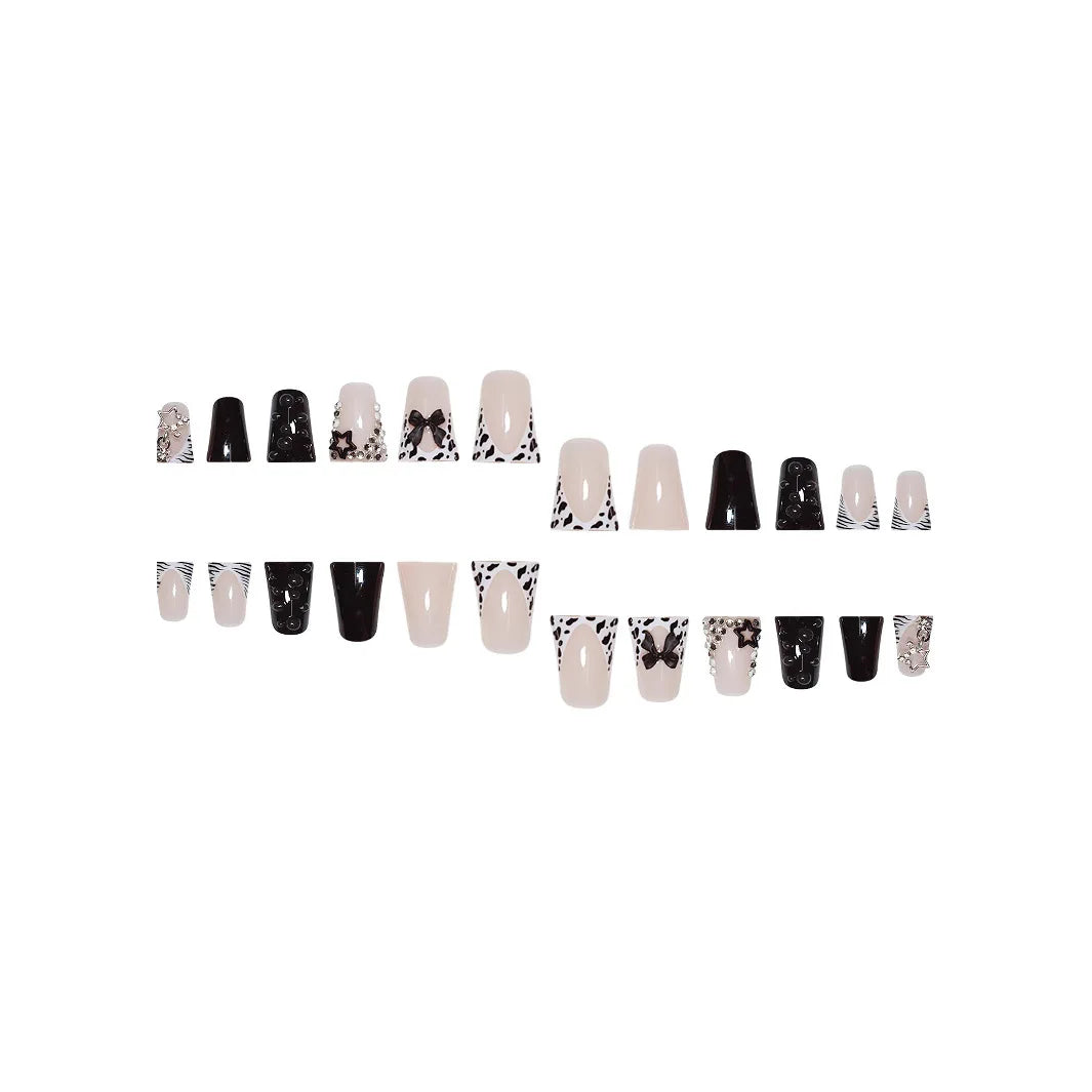 24pcs Short Duck nails Fake Press On