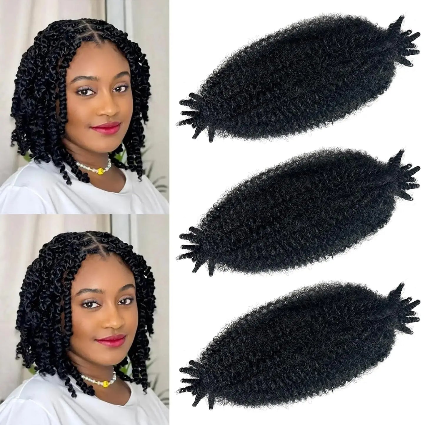 1/3/8Packs Pre-Separated Twist Braiding Hair Synthetic Hair