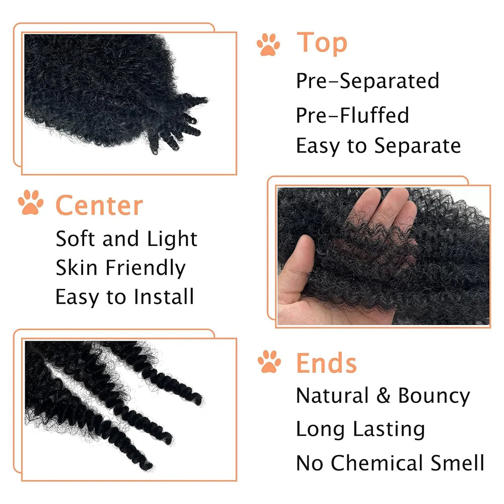 1/3/8Packs Pre-Separated Twist Braiding Hair Synthetic Hair