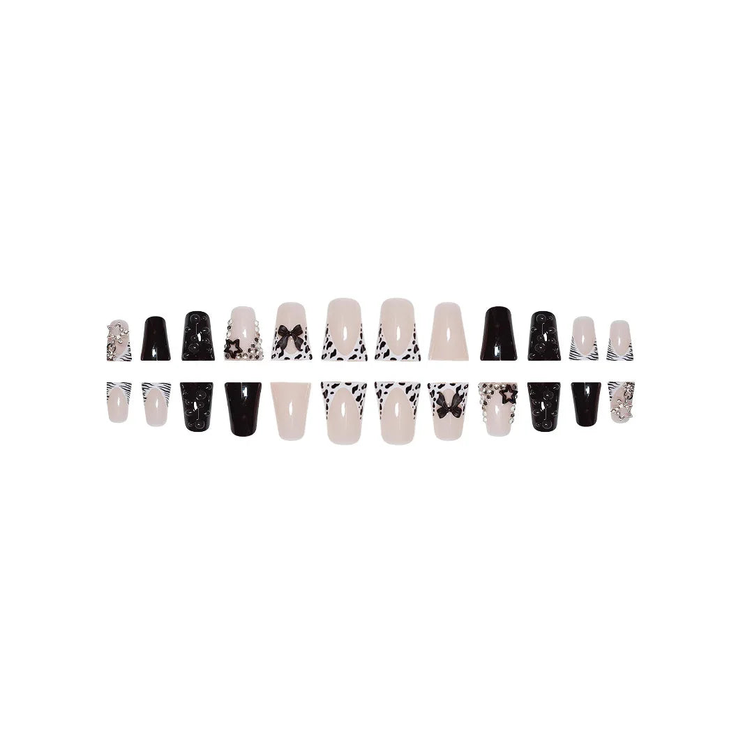 24pcs Short Duck nails Fake Press On