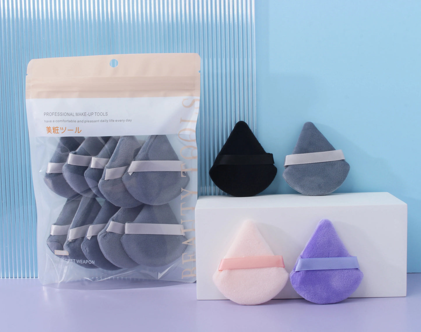 10pcs Loose Triangle powder puff