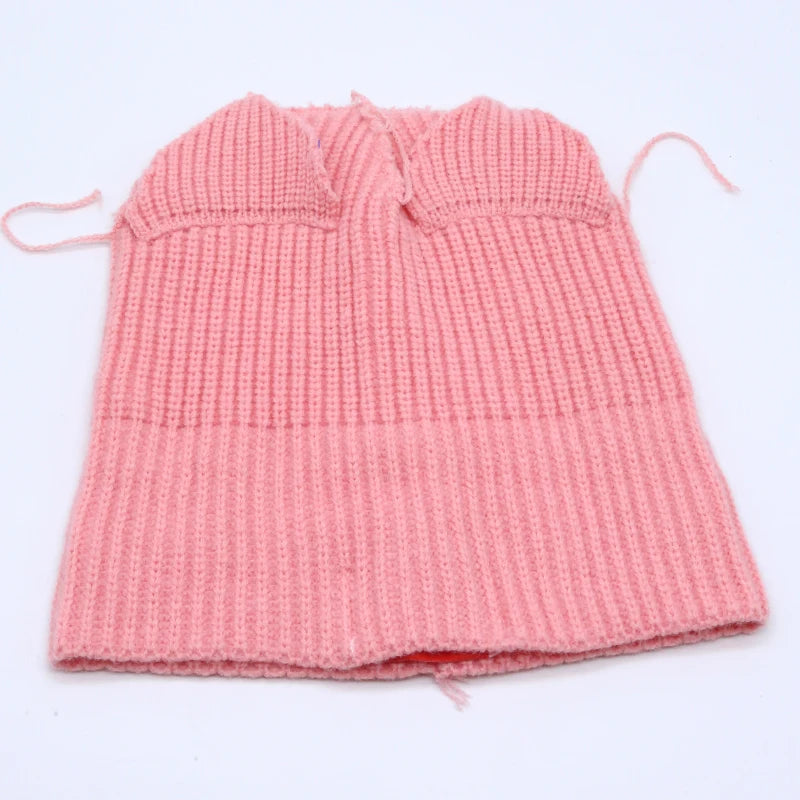 Hooded Lover Boy Knit Double-layer Fox Ear Hat Hip-hop Y2k