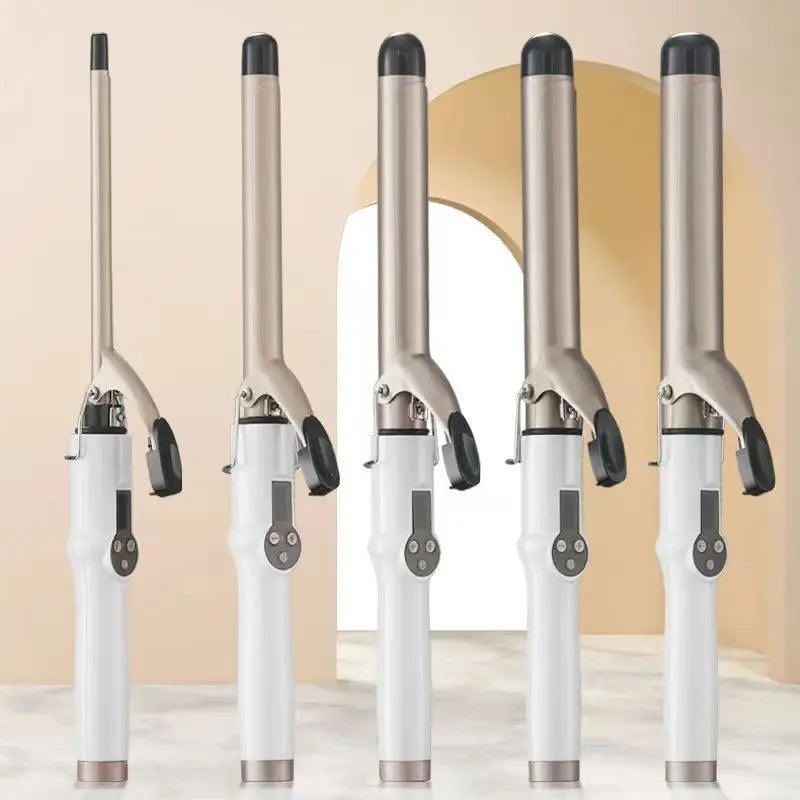 Electric Hair Curler Long Curling Tong Wand 9-38mm LCD Screen