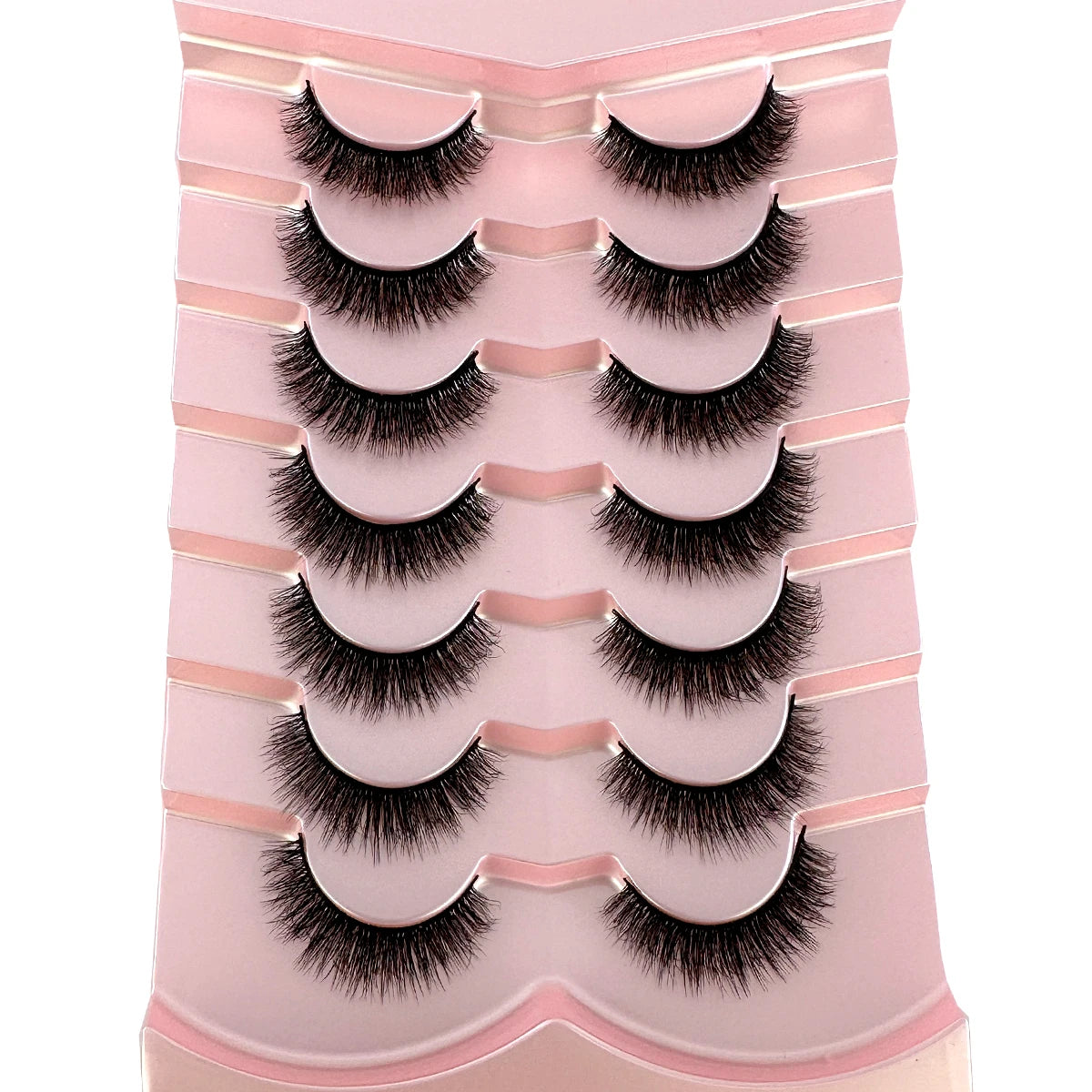 7pairs Classic 3D Volume Lashes Cat Eye