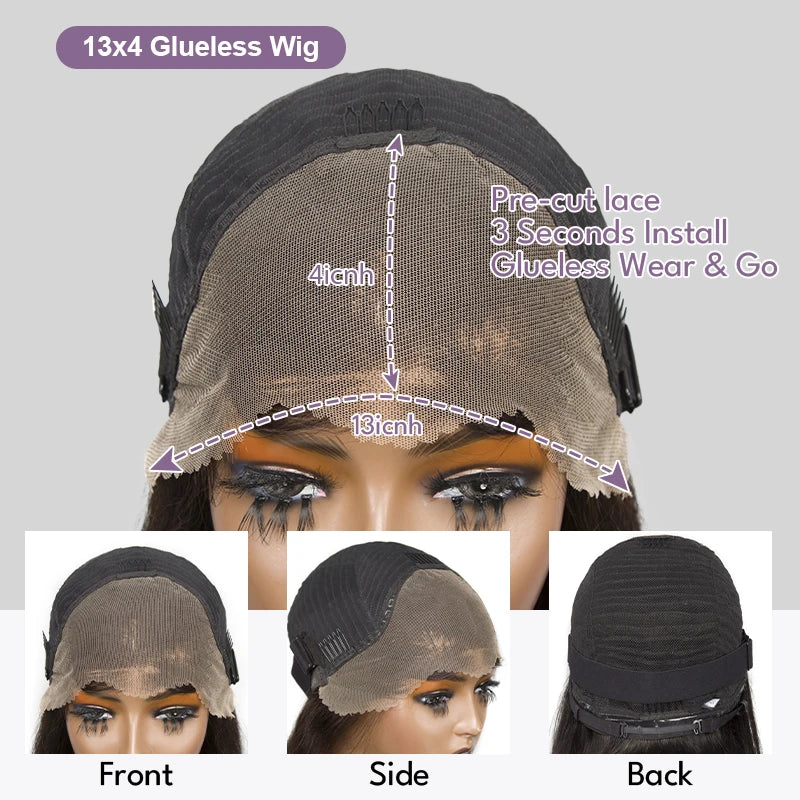 Glueless wig Frontal Wigs For Women Pre Plucked