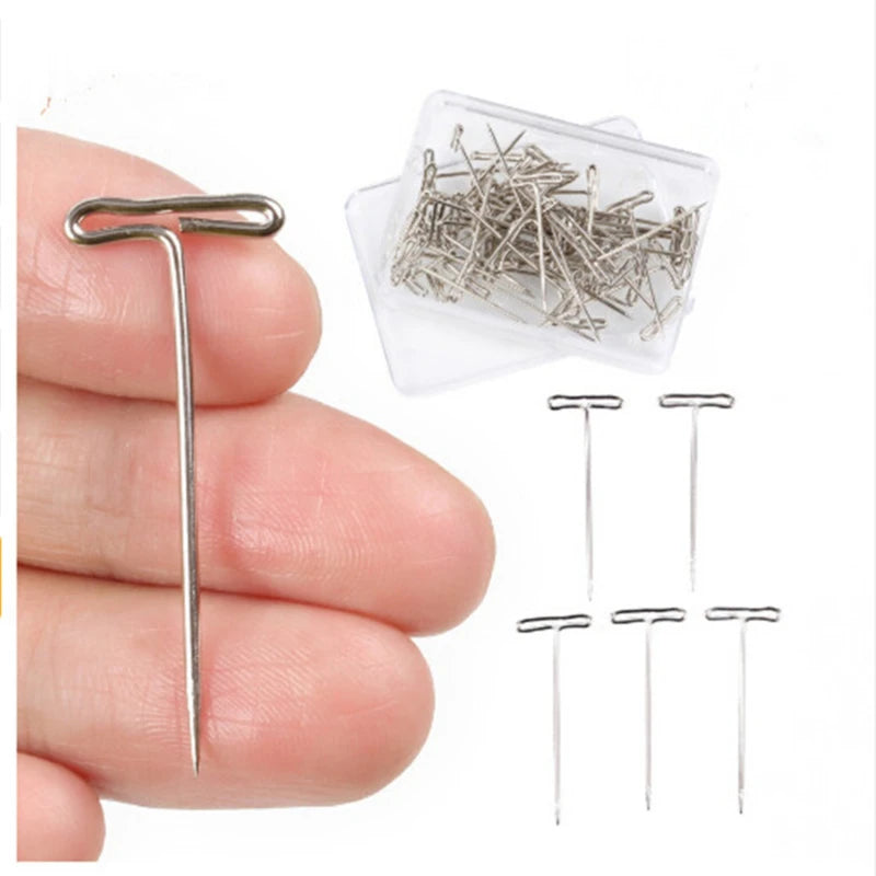 T Pin Needles for Wig Making/ Styling Stainless Steel