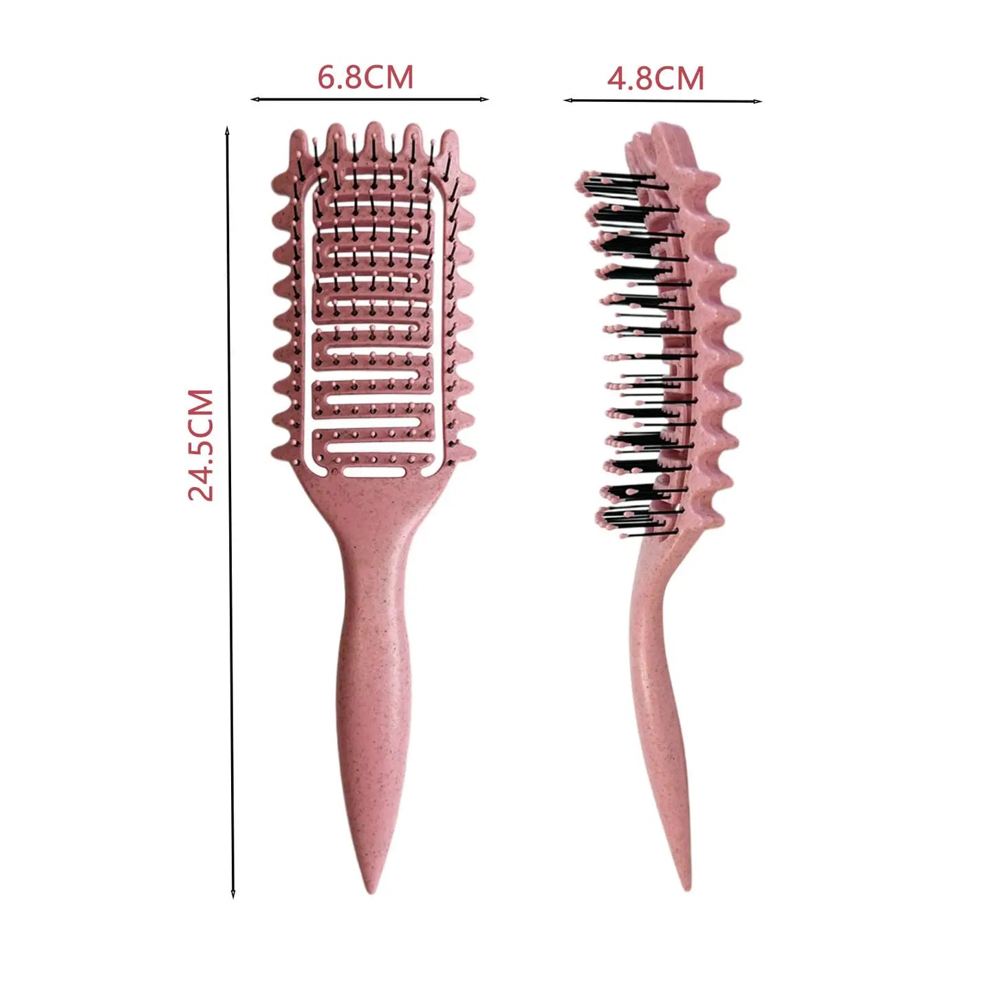 Curly Hair Brush Hollow out Curl Define Styling Brush Detangling Brush Multi-purpose Home Styling Tools