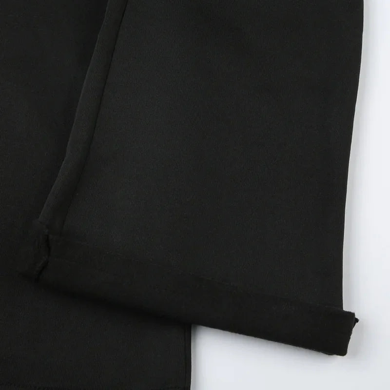 Basic Solid Flare Pants Slim Low-Waisted Boot Cut Pants