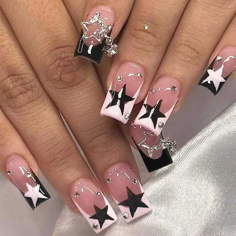 24pcs Short Duck nails Fake Press On