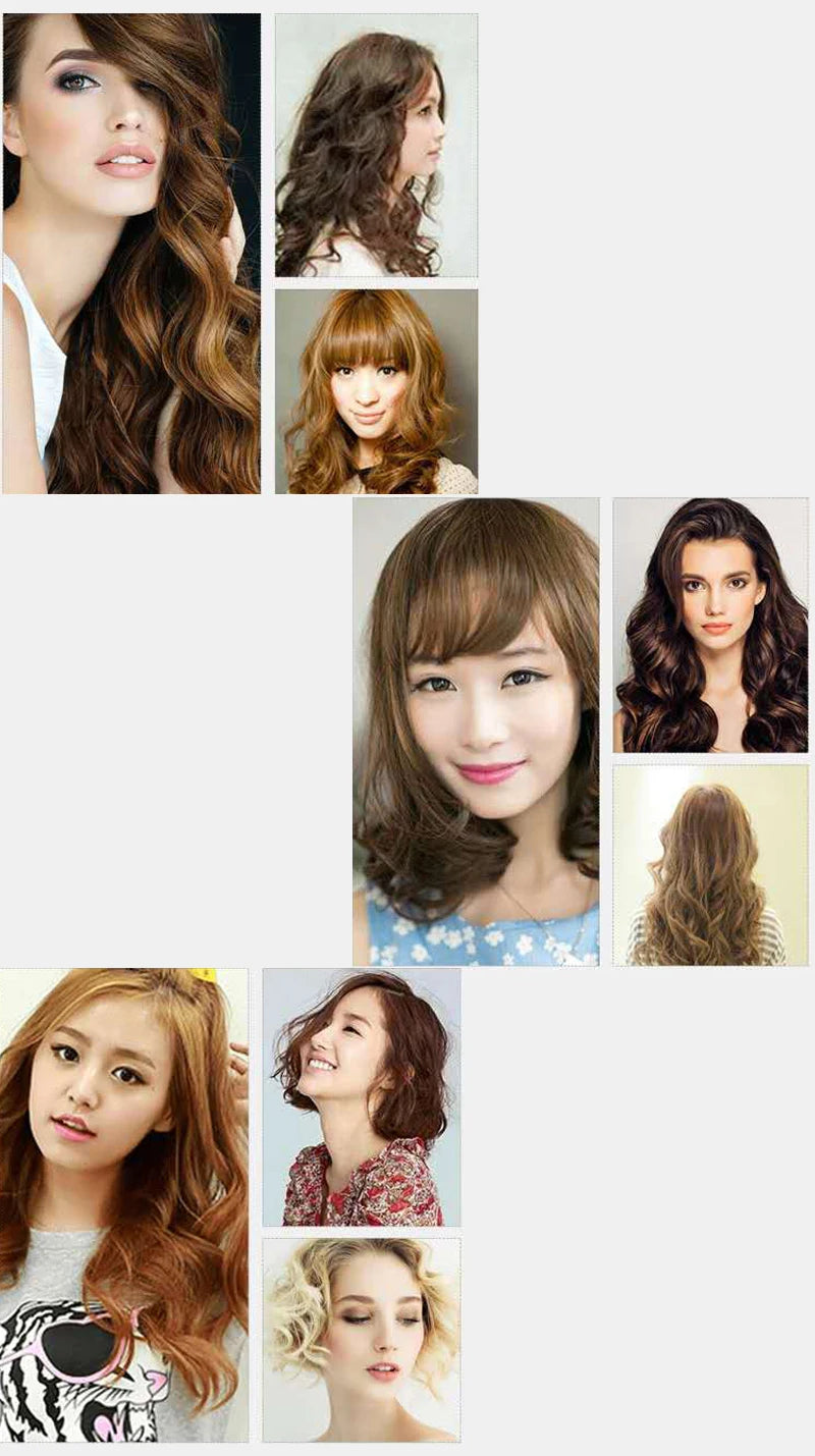Electric Hair Curler Long Curling Tong Wand 9-38mm LCD Screen