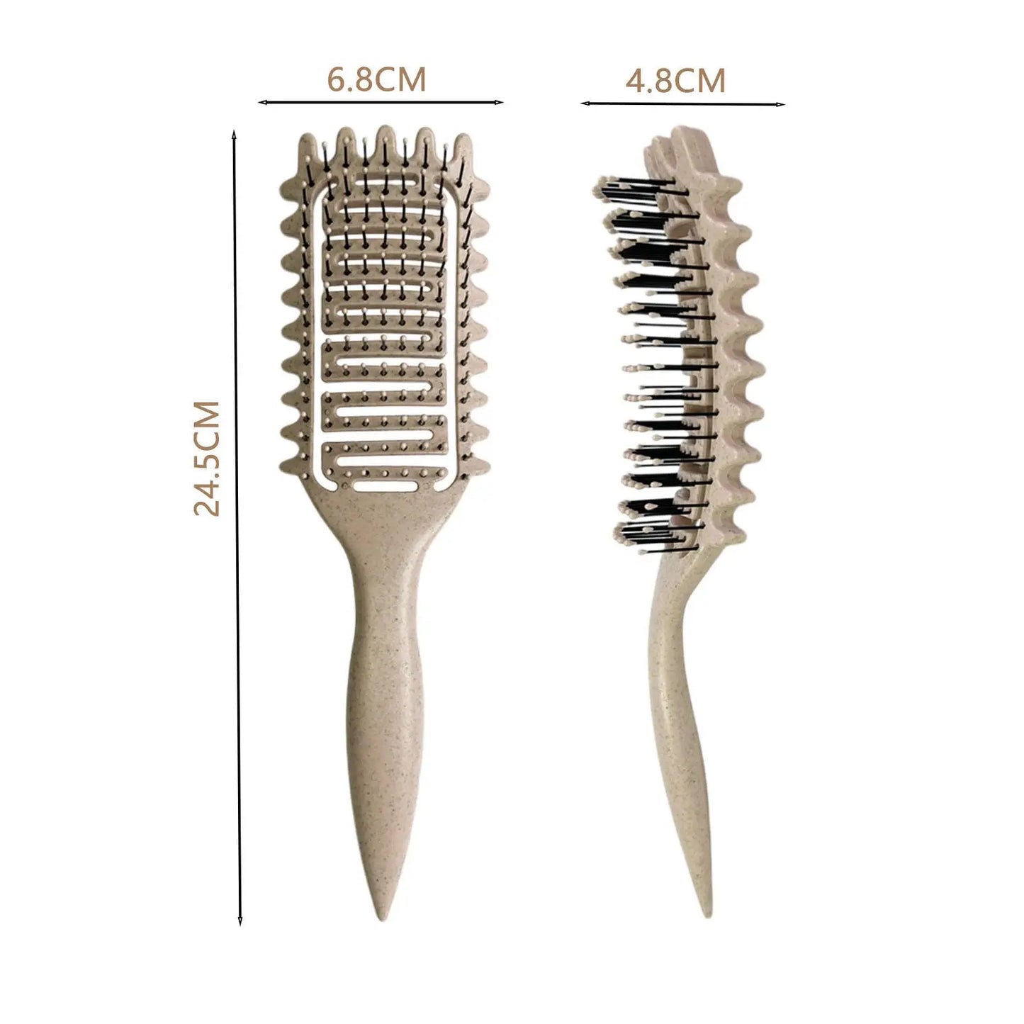 Curly Hair Brush Hollow out Curl Define Styling Brush Detangling Brush Multi-purpose Home Styling Tools