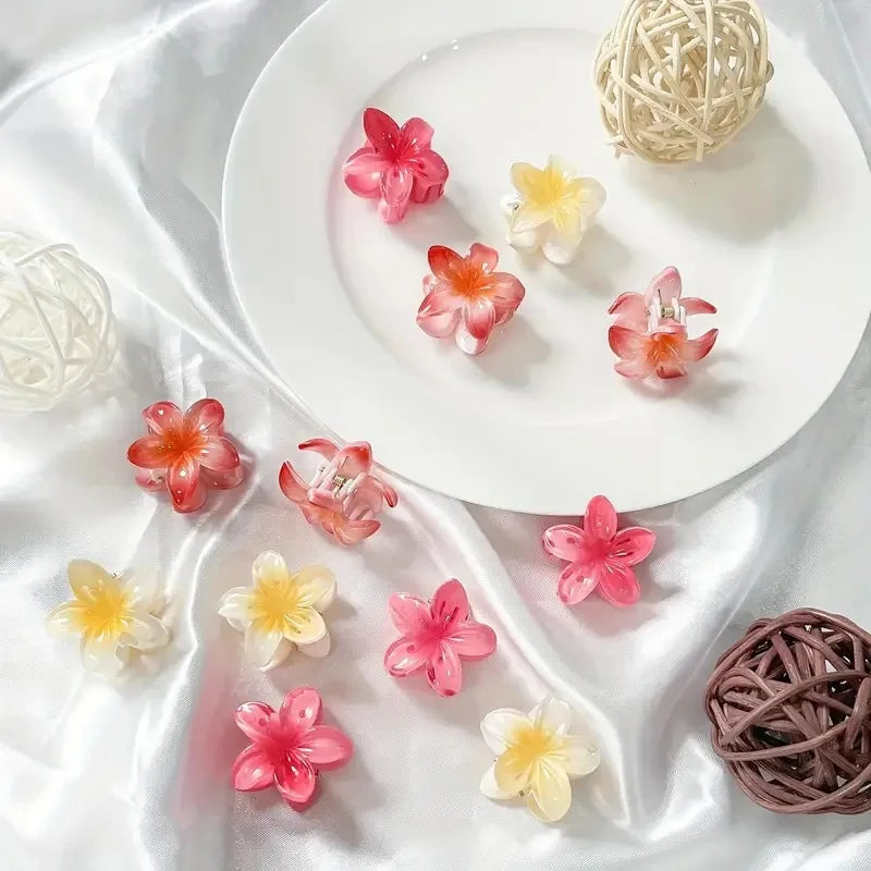 6Pcs Flower Hair Claws Women