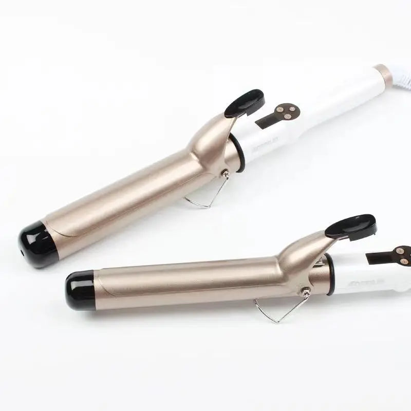 Electric Hair Curler Long Curling Tong Wand 9-38mm LCD Screen