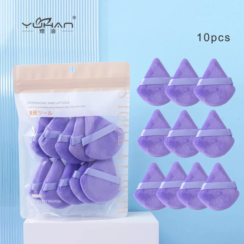 10pcs Loose Triangle powder puff
