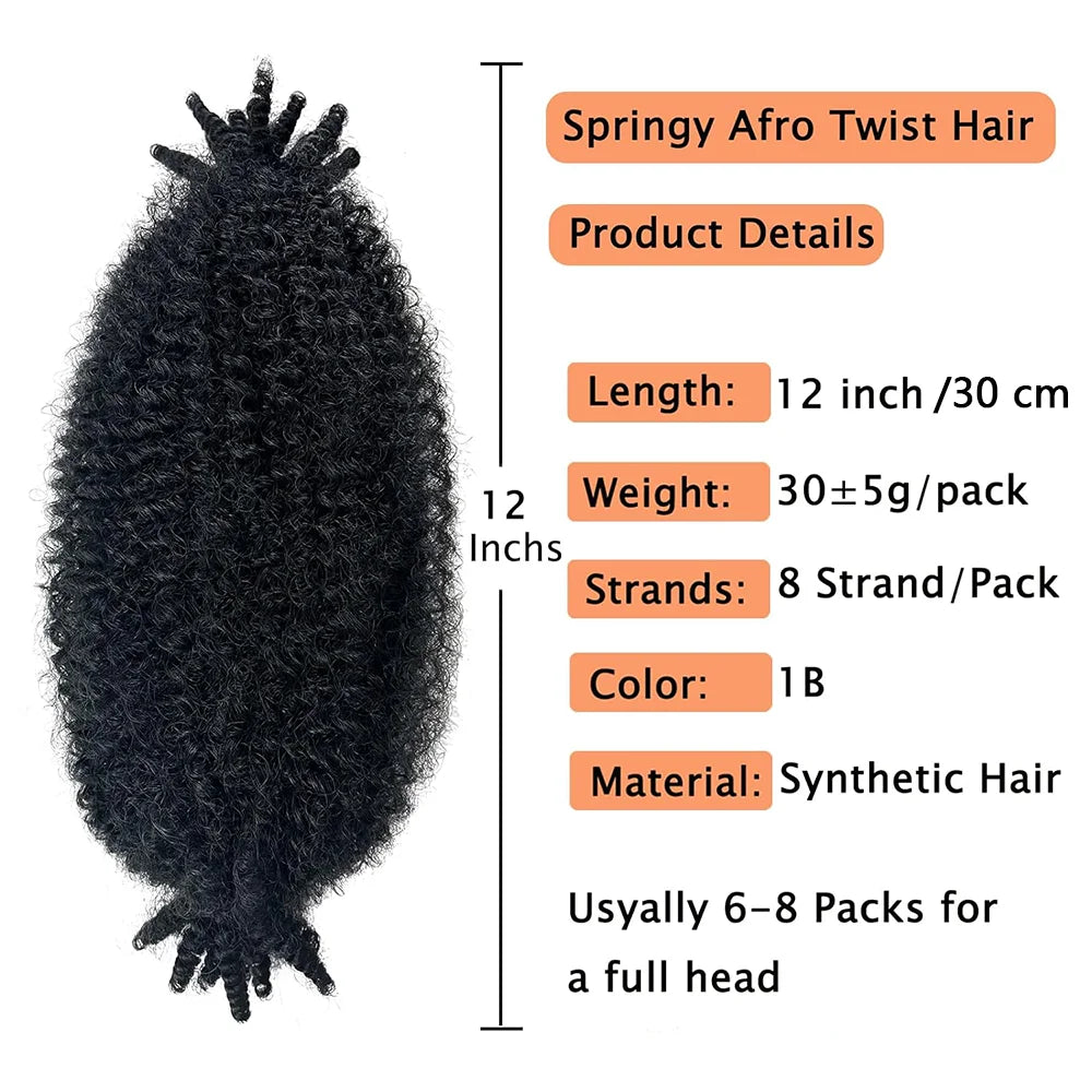 1/3/8Packs Pre-Separated Twist Braiding Hair Synthetic Hair