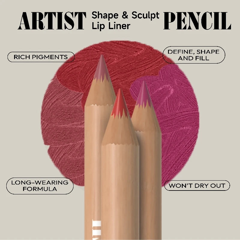 6pcs Lip Liner Pencil Set