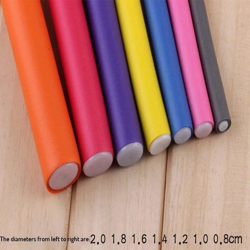 10 Pcs/Set Hair Curing Rod Magic Air Hair Roller Curling Sticks Soft Hair Curler Foam Twist Flexi Rods Hairs DIY Styling Tools