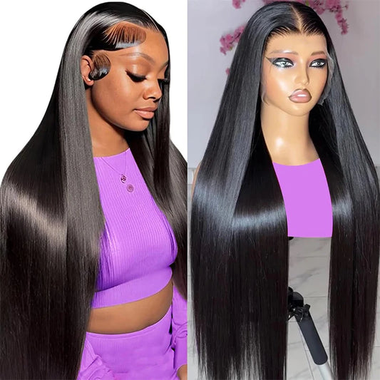 Malaysia Human Hair Bone Straight Lace Front Pre Plucked