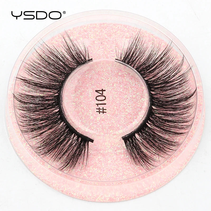 1 pair 3D Mink Lashes Cruelty free Eyelashes