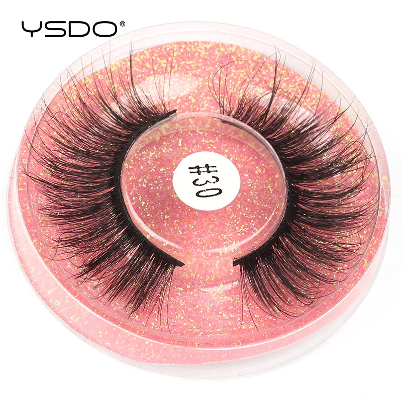 1 pair 3D Mink Lashes Cruelty free Eyelashes