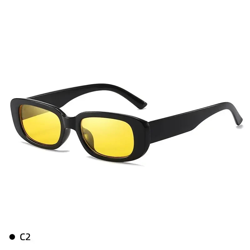 Retro Square Glasses Anti-Glare
