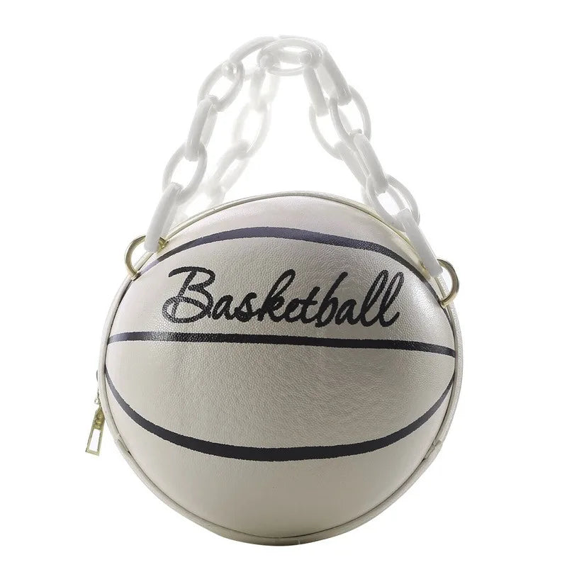 Ball Handbag Round Basketball Shape