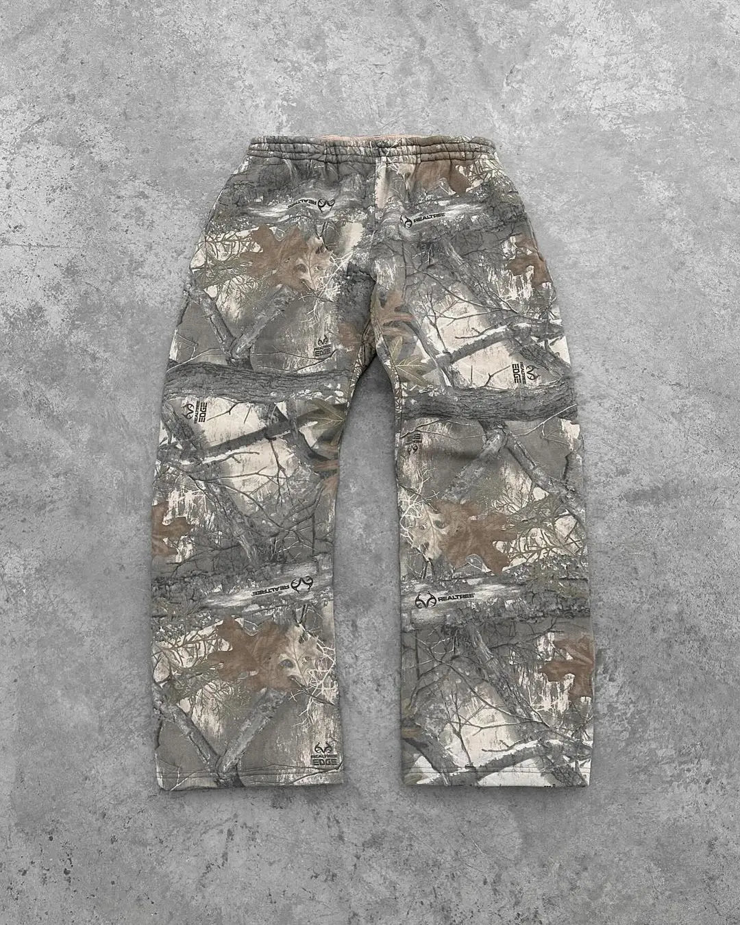 Streetwear Camouflage Two-piece Set Hoodie Y2K Pullover Loose Sweatpants Casual Wide Leg Pant