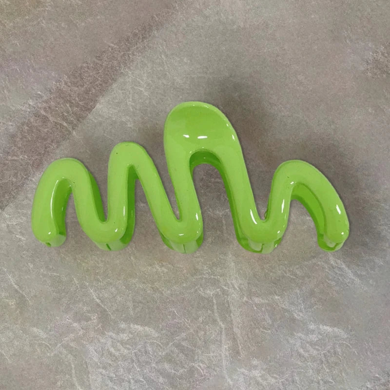 Colorful Women Hair Claw Summer Sweet Wave Hair Clips Large Nonslip Hair Crab Hairpins Fashion Shark Clip Ponytail Accessories