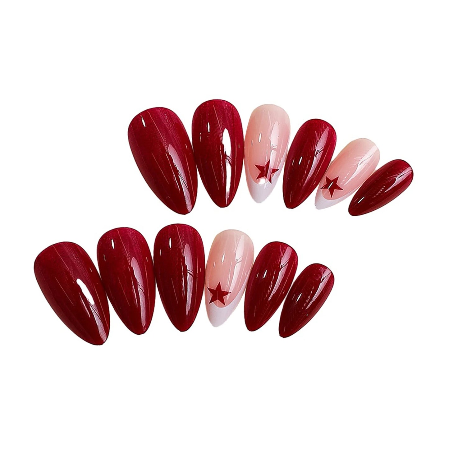 French Almond Press-on Nail