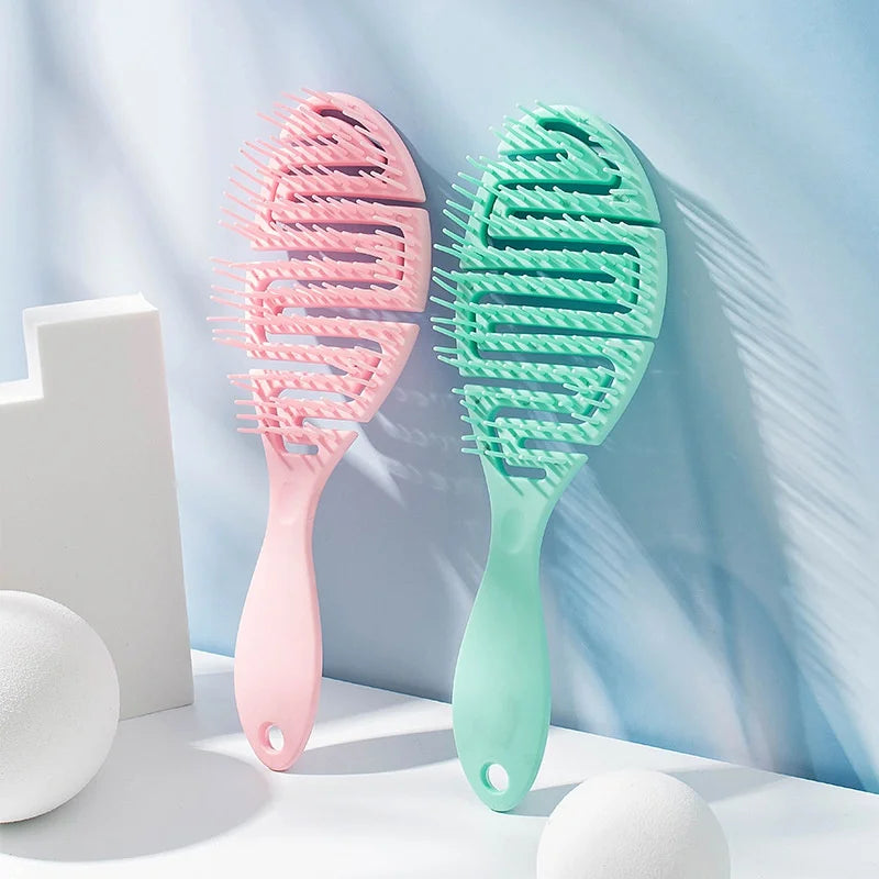 Anti Detangling Hairbrush Wet Dry Dual Purpose Comb