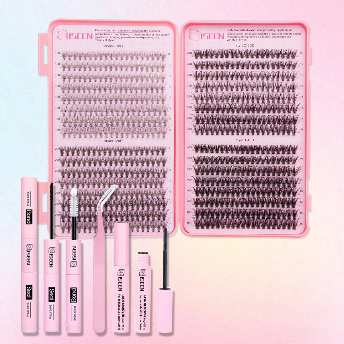 Lashe Cluster C Curl Mix 3D Wispy DIY Eyelash Extension