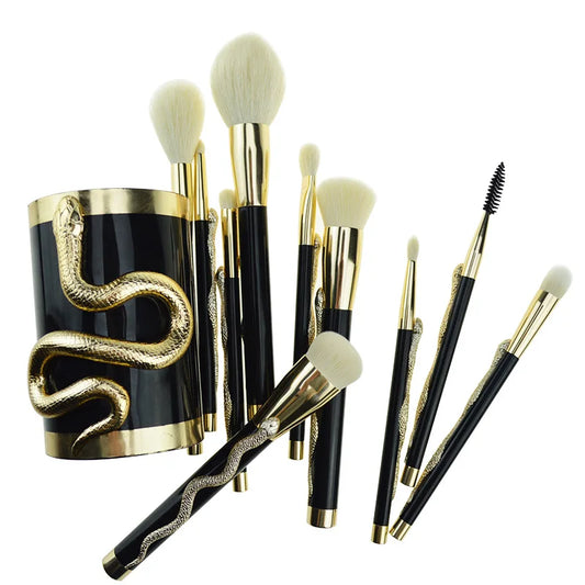 Snake Makeup Brush kit 10pc
