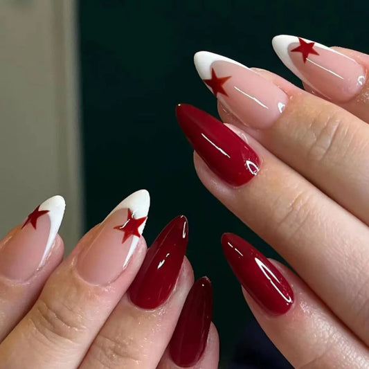French Almond Press-on Nail