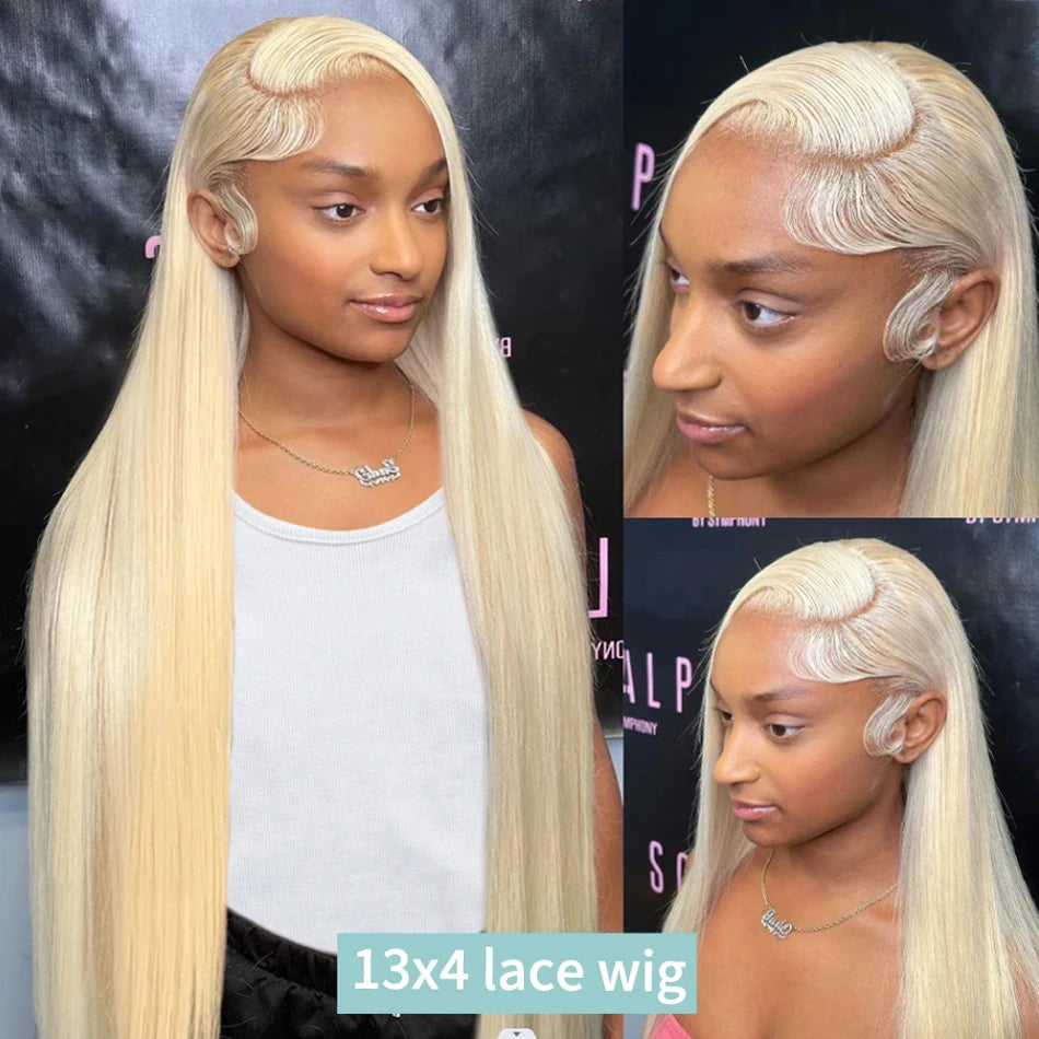 Blonde 613 Human Hair Wigs For Women Pre pucked Straight
