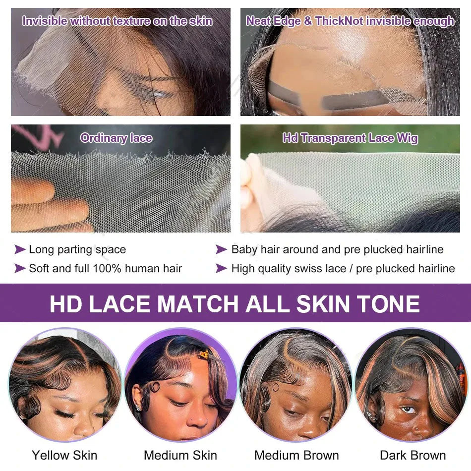 Body Wave Human Hair Wigs Lace Front