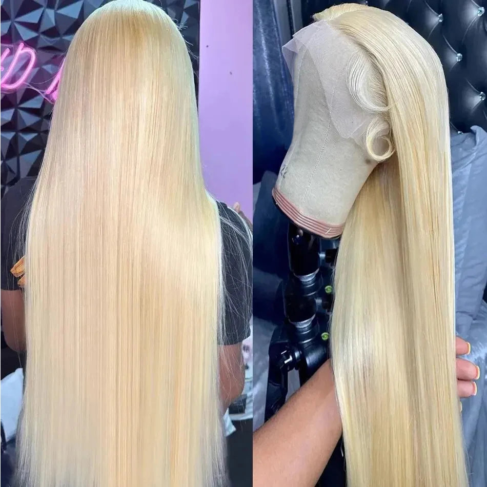 Blonde 613 Human Hair Wigs For Women Pre pucked Straight
