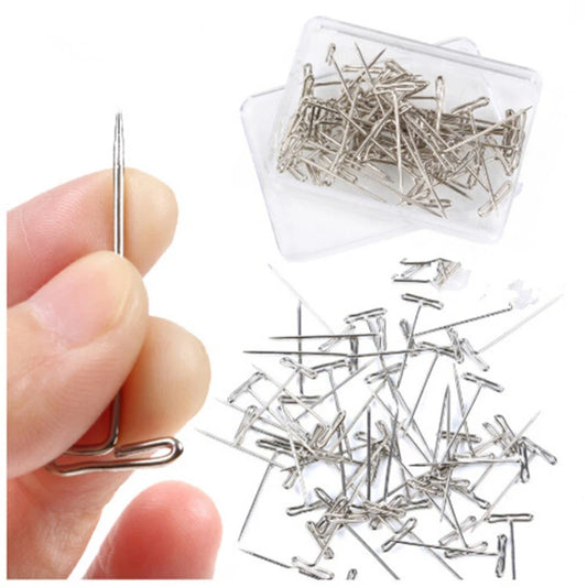 T Pin Needles for Wig Making/ Styling Stainless Steel