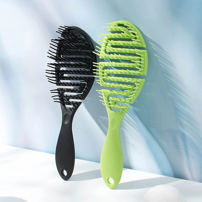 Anti Detangling Hairbrush Wet Dry Dual Purpose Comb