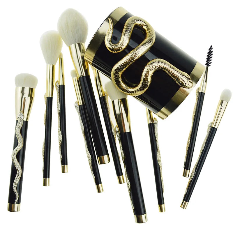 Snake Makeup Brush kit 10pc