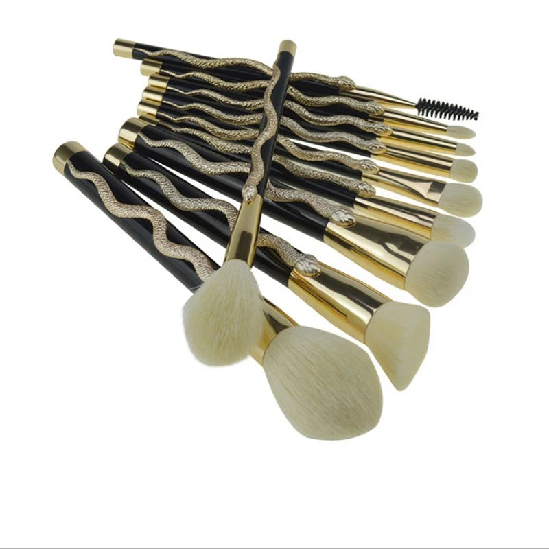 Snake Makeup Brush kit 10pc