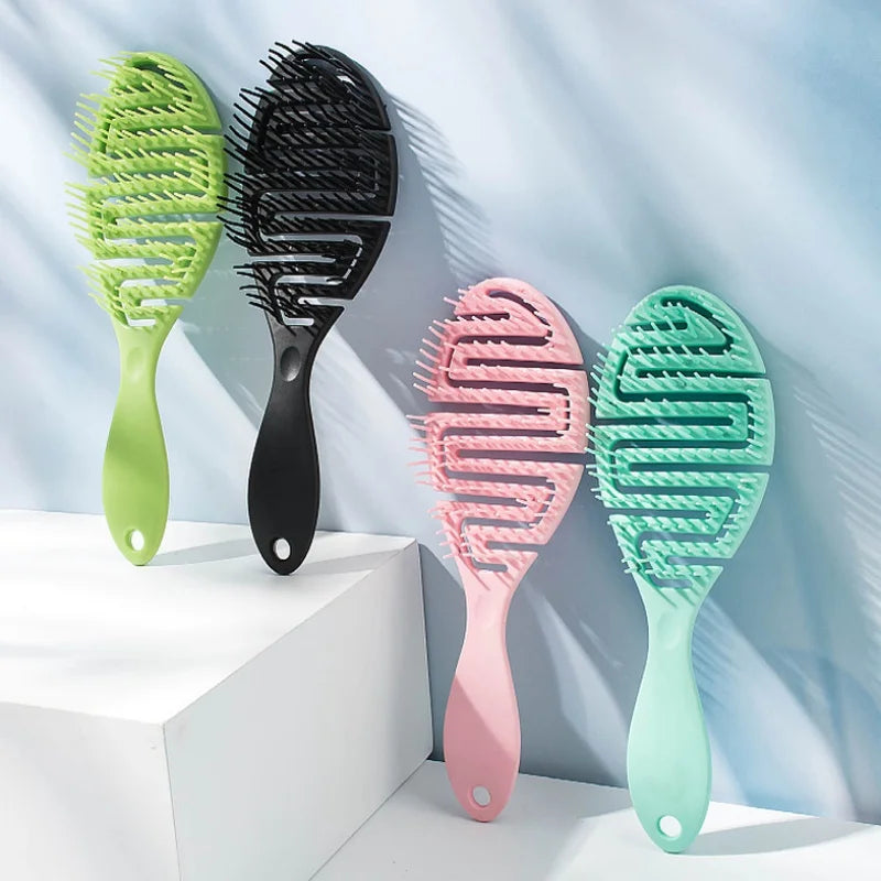 Anti Detangling Hairbrush Wet Dry Dual Purpose Comb