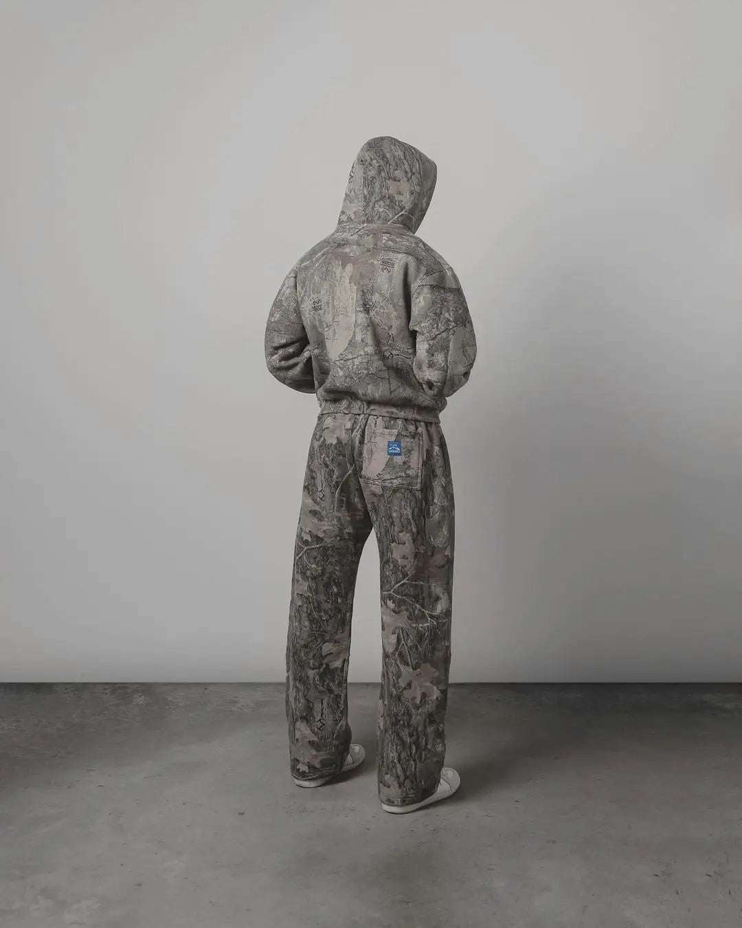 Streetwear Camouflage Two-piece Set Hoodie Y2K Pullover Loose Sweatpants Casual Wide Leg Pant
