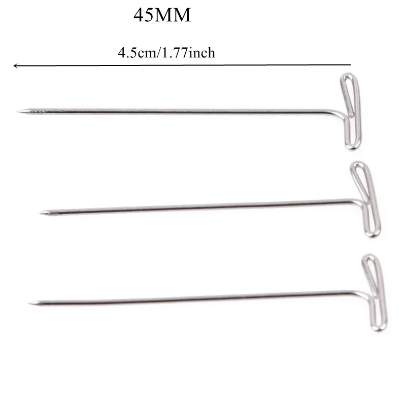 T Pin Needles for Wig Making/ Styling Stainless Steel