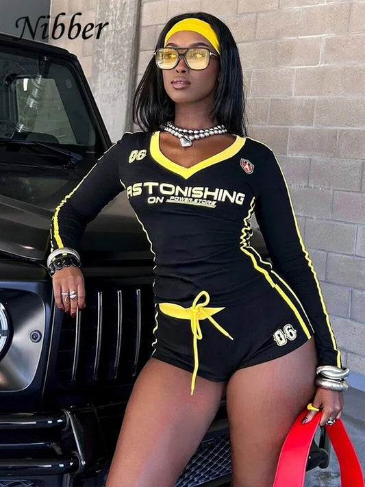 2 Piece Set Sporty Casual Crop Tops+Shorts
